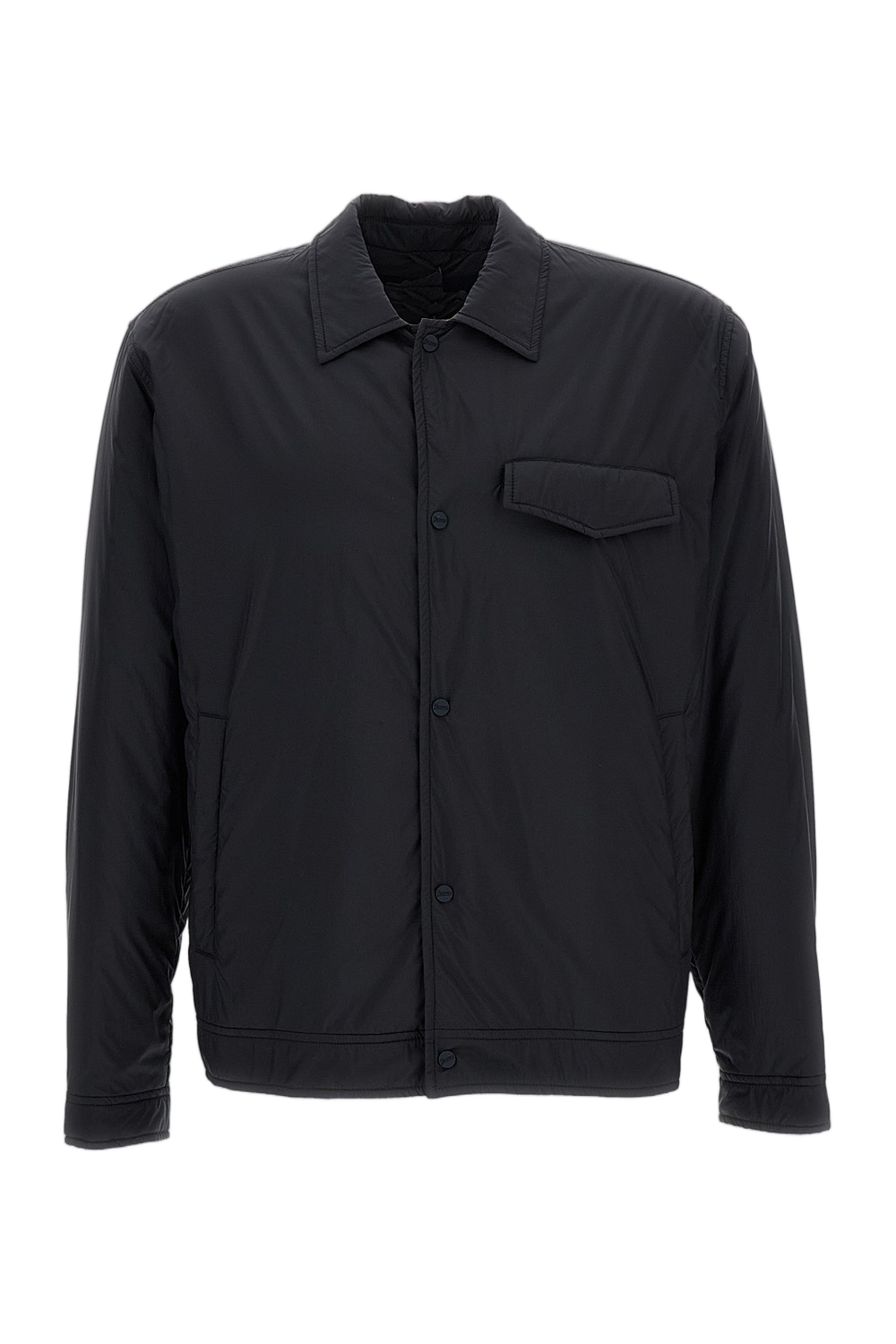 Boxy-Cut Lightweight Overshirt Jacket