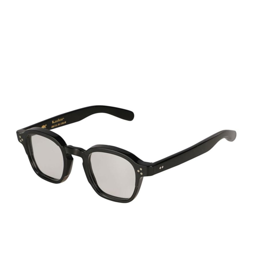 Jack Bold Thick Black Frame Sunglasses with Silver Accents