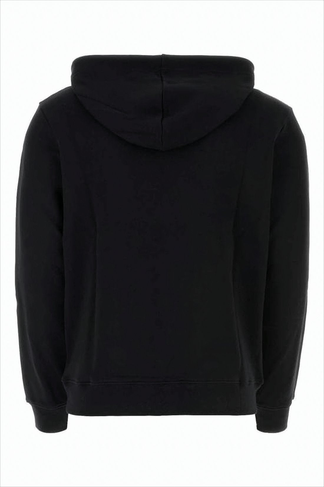 Boxy Black Hoodie with Drawstring