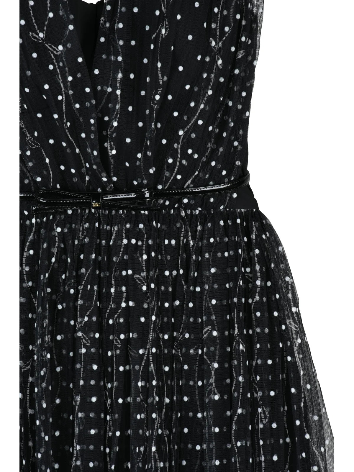 Black Polyester Women Short Tulle Dress