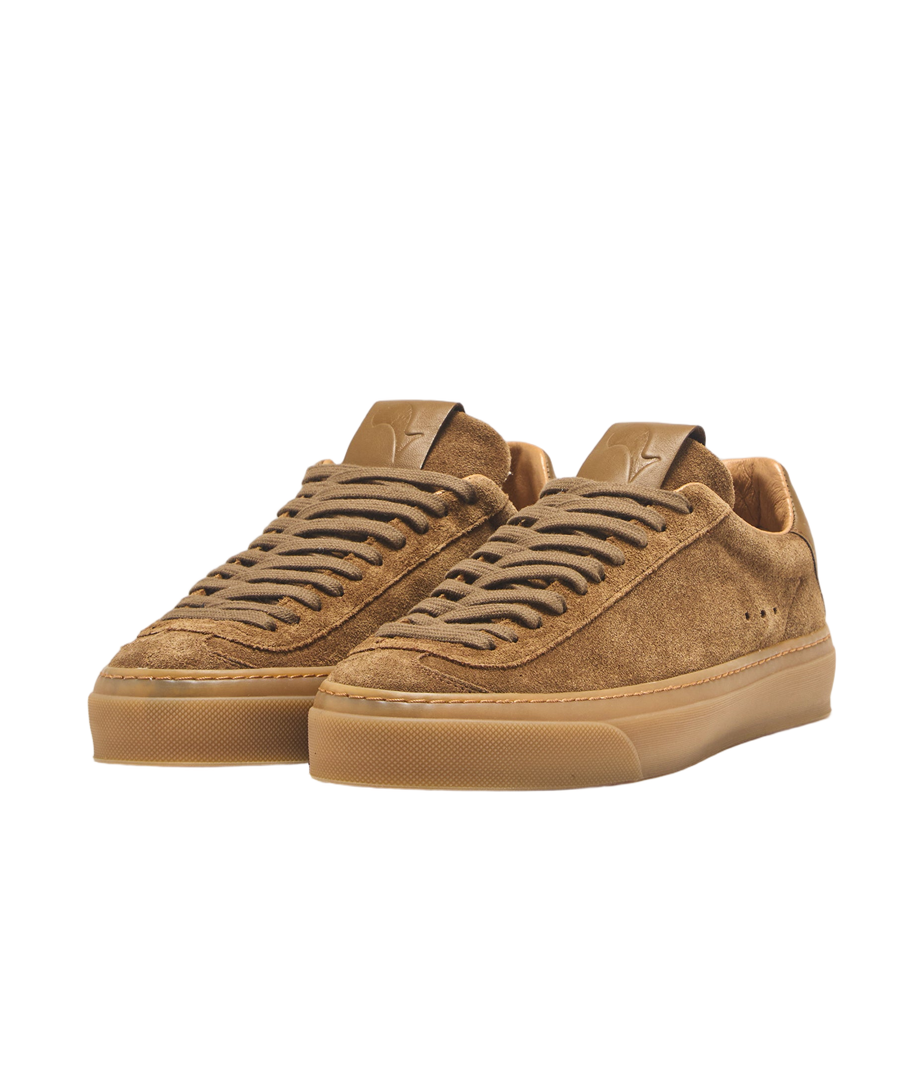 Low-Top Tobacco Brown Sneakers