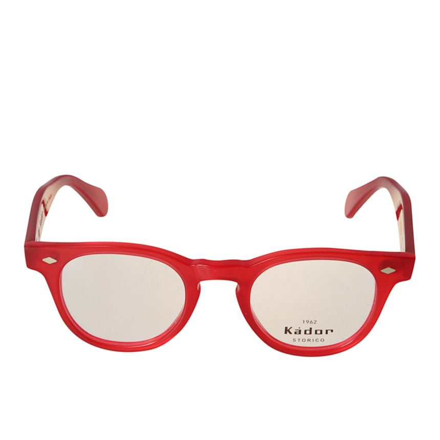 Woody Cal 44 Red Rounded Frame Eyeglasses