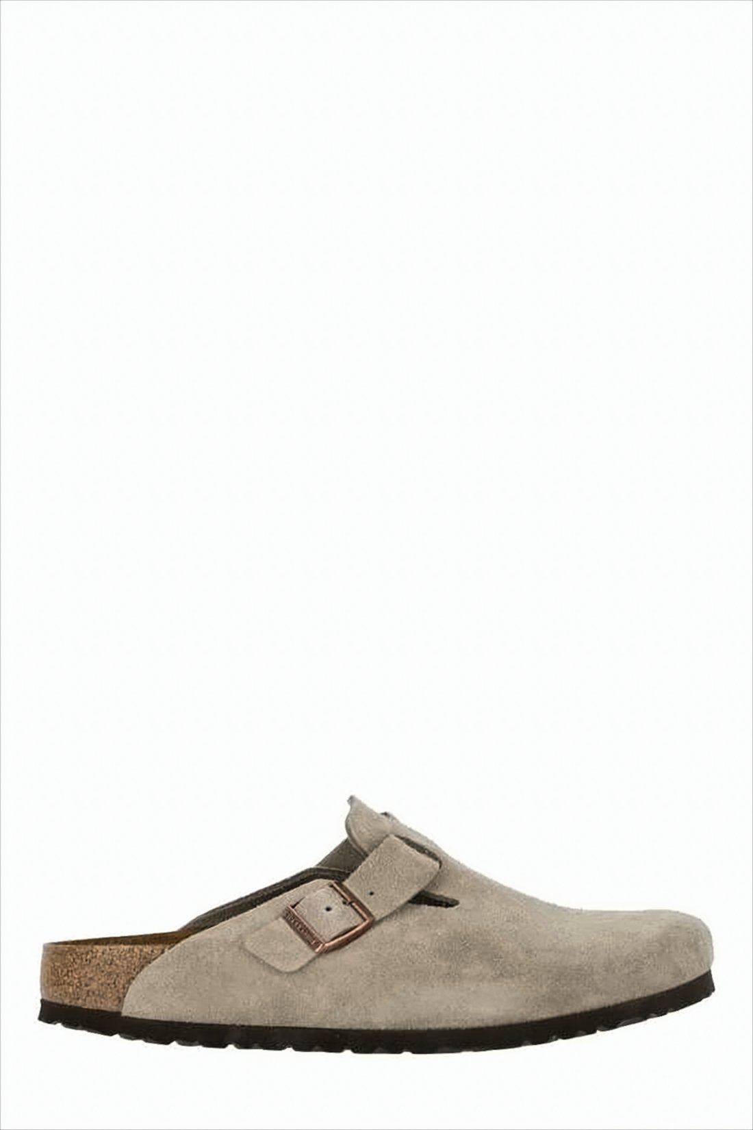 Suede Slip-On Mules with Adjustable Buckle