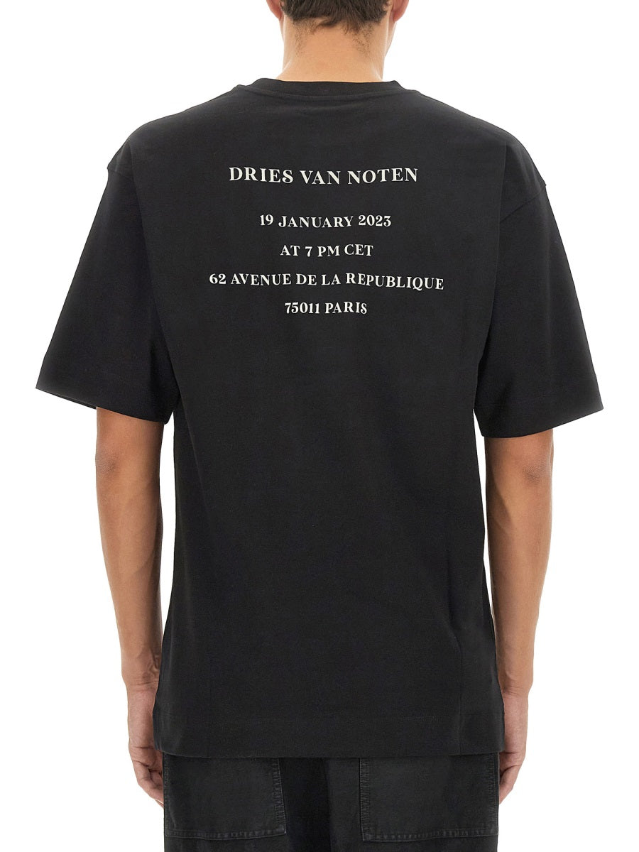 Cotton T-Shirt With Signature Logo Detail