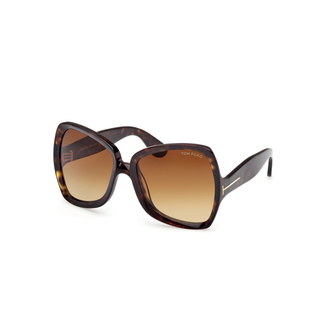 Ft1222 Oversized Square Tortoiseshell Sunglasses