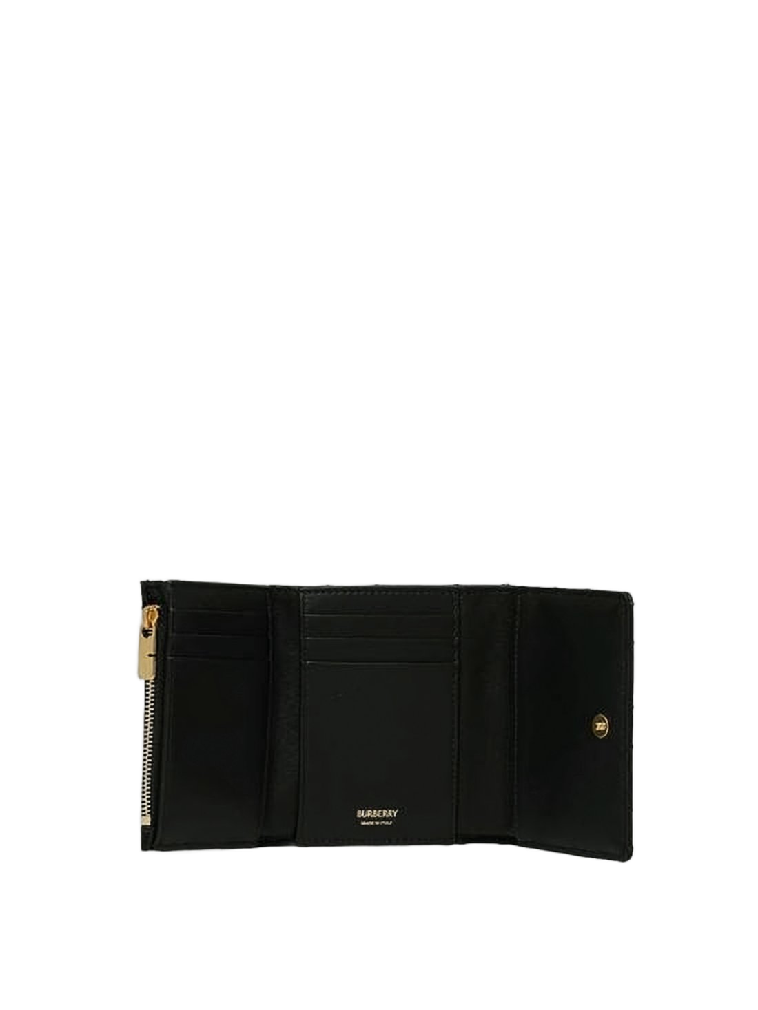 Diamond-Quilted Calf Leather Burberry Wallet