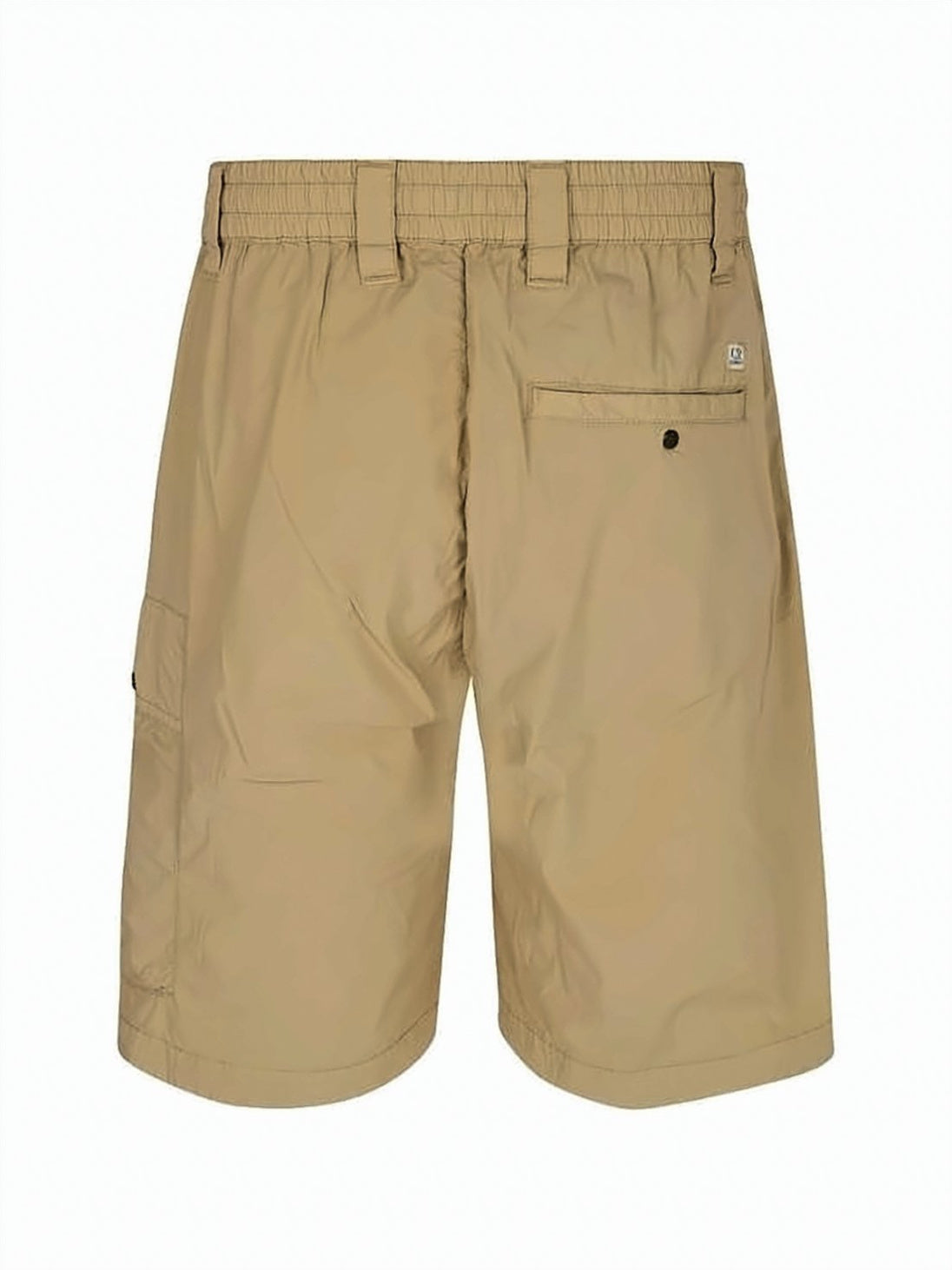 Tailored Mid-Thigh Shorts With Elastic Waistband And Distinct Logo