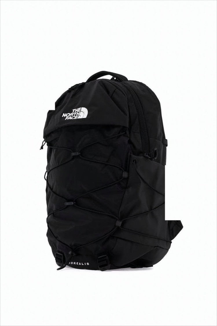 Black Nylon Backpack With Spacious Compartments