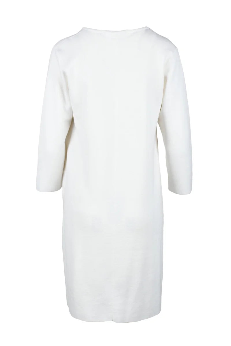 Virgin Wool Dress - White