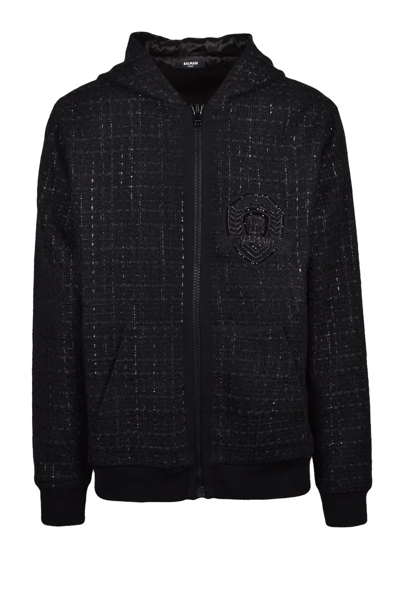 Bouclé Jacket - Black