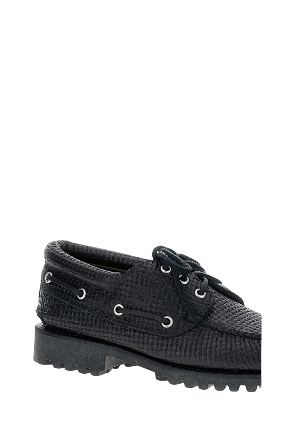 Black F-Grain Boat Shoe