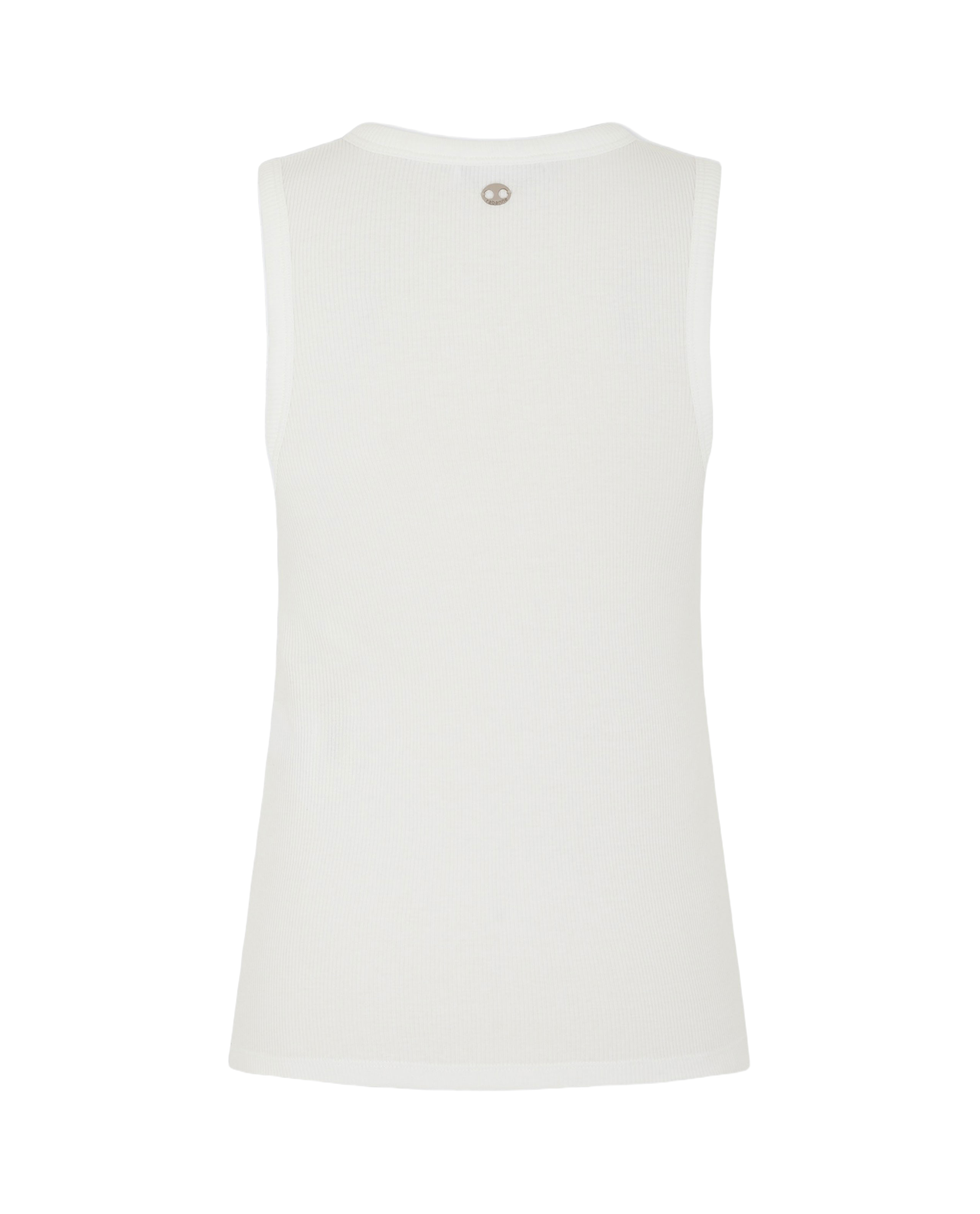 Sleeveless Top With Metallic Logo