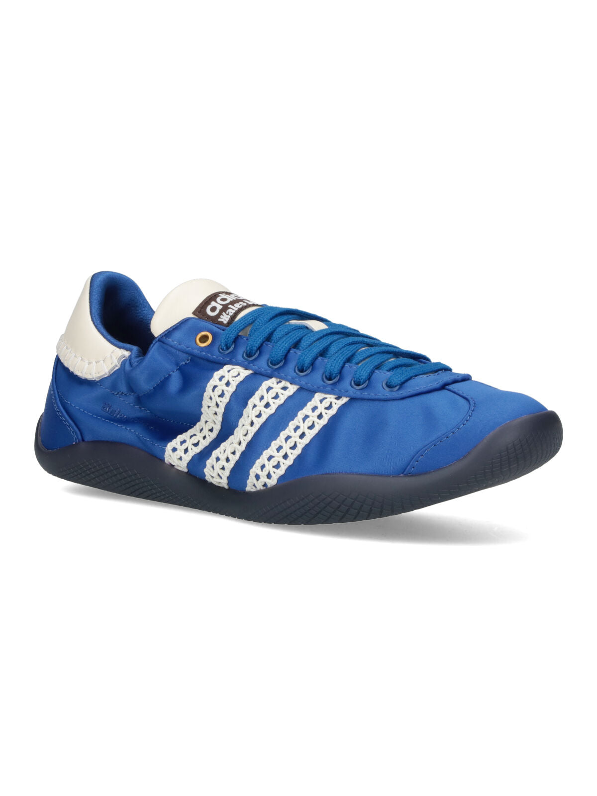 "Kalintha" Sneakers, In Blue Fabric, Round Toe