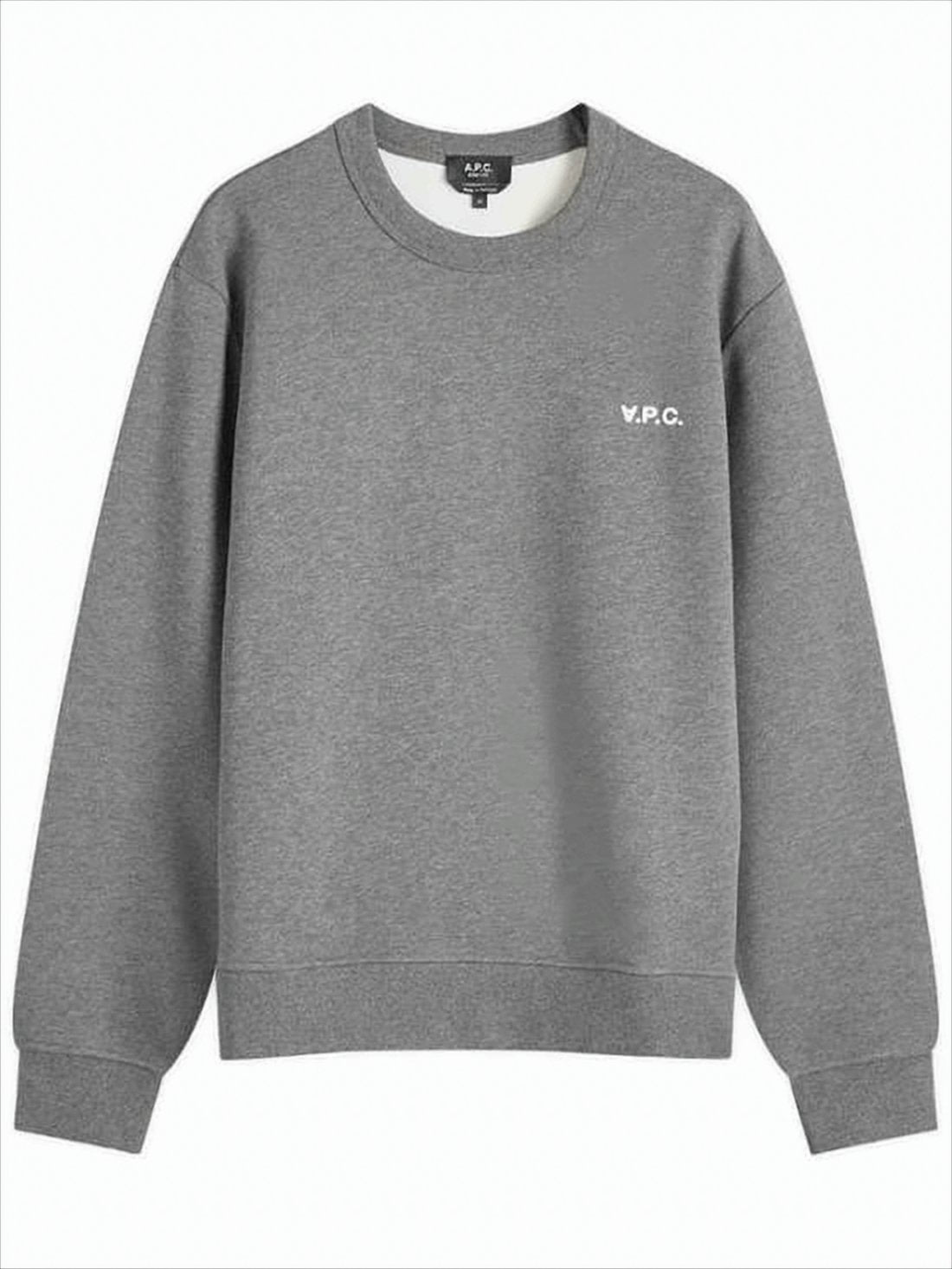 Minimalist Long-Sleeve Sweatshirt with Subtle Logo Detail