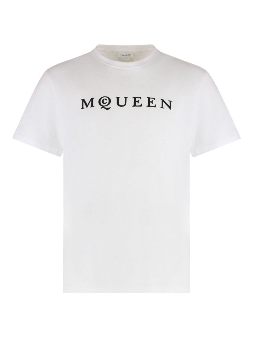 White T-Shirt with Bold Black Lettering