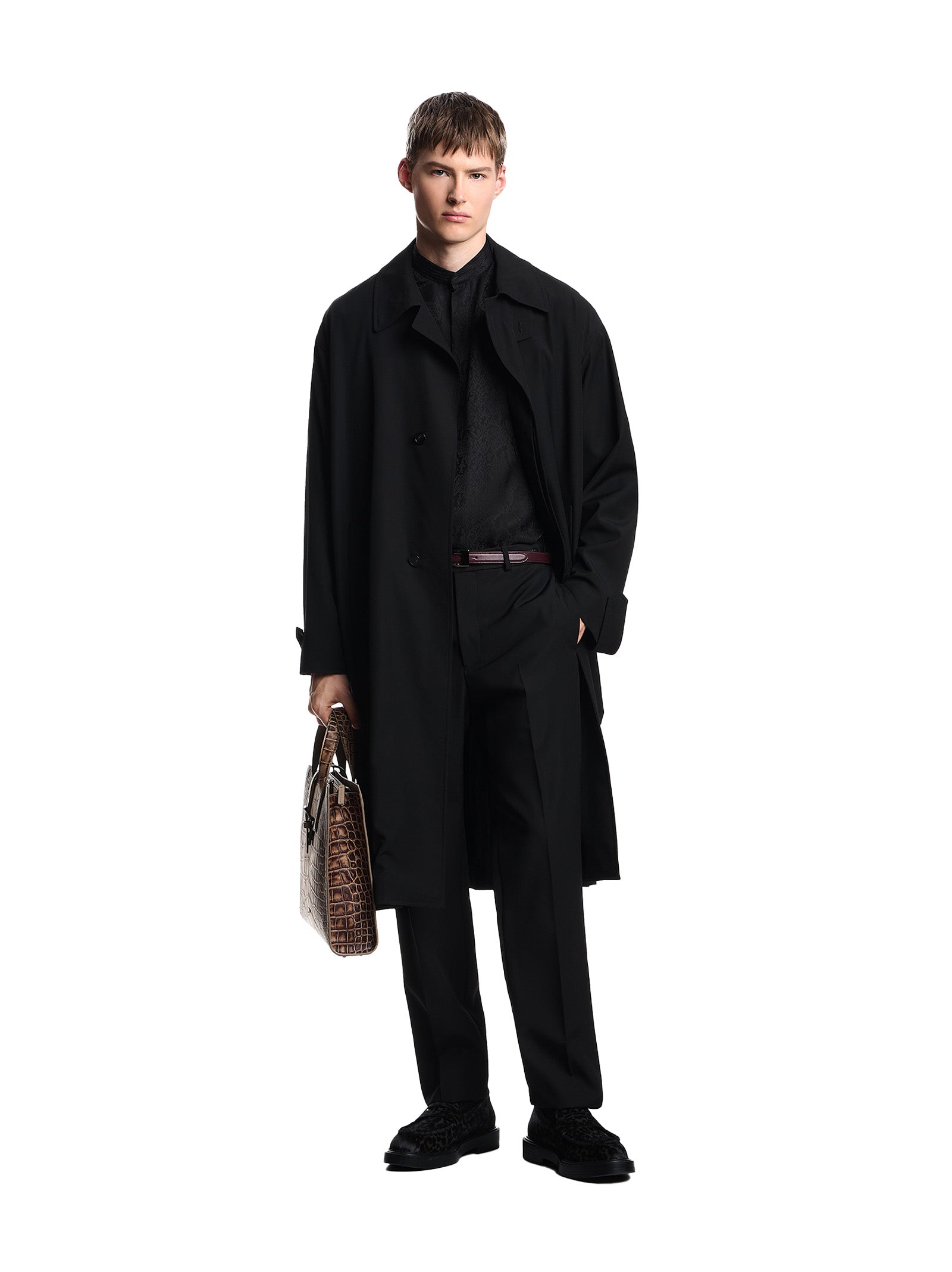 Slim-Fit Trousers In Stretch Virgin Wool