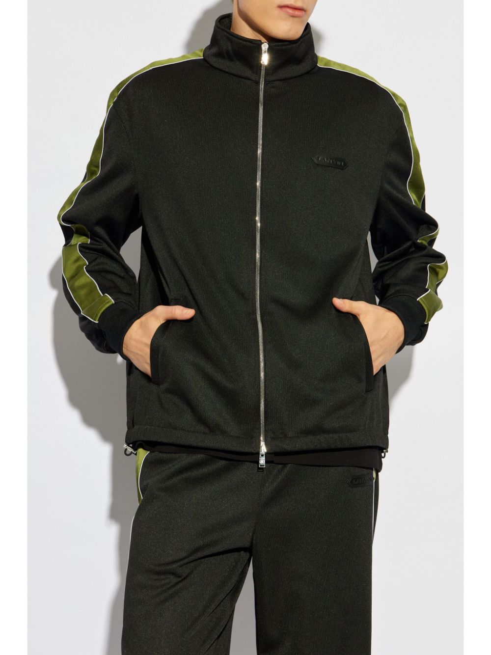 Mock Neck Zip-Through Sweater