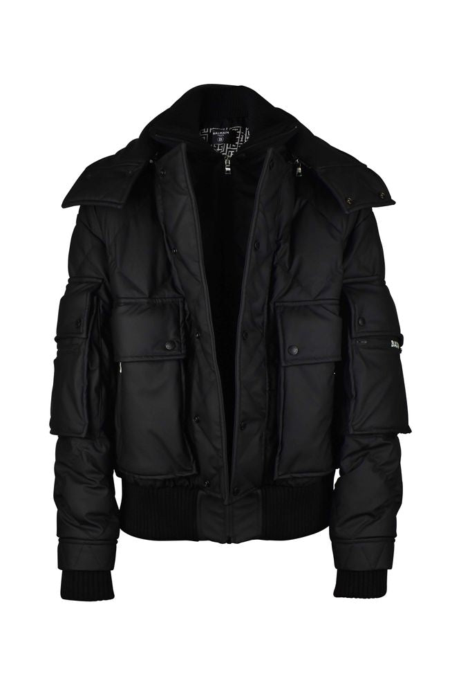 Quilted Down Jacket With Oversized Cut