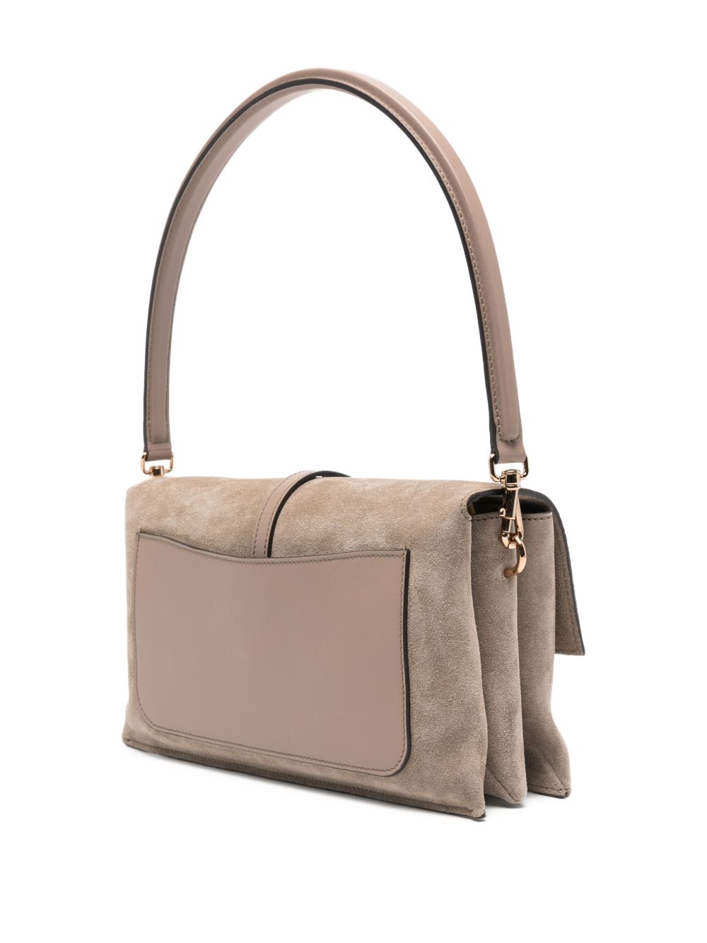 Structured Suede Handbag