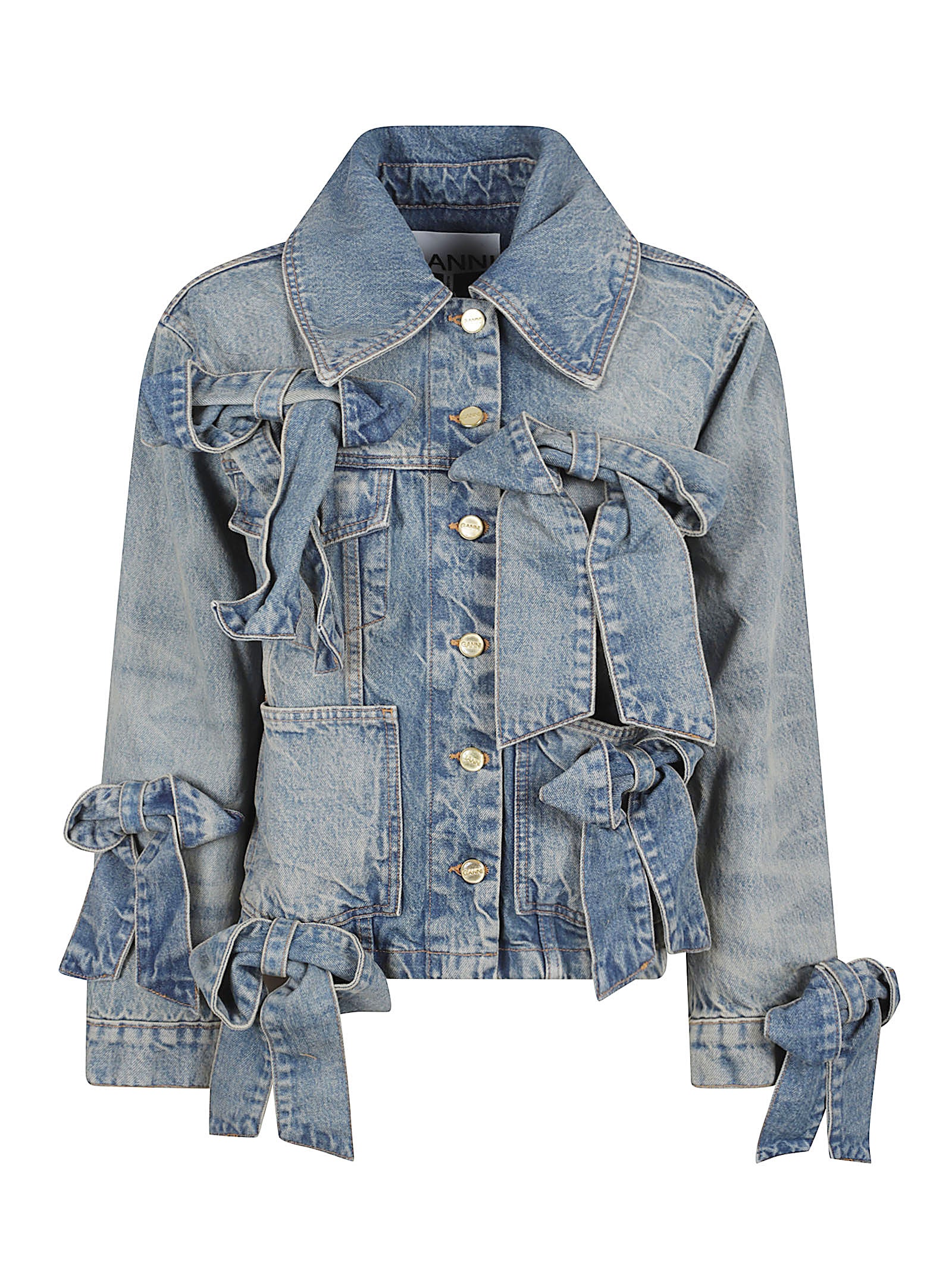 Cropped Light Blue Denim Jacket