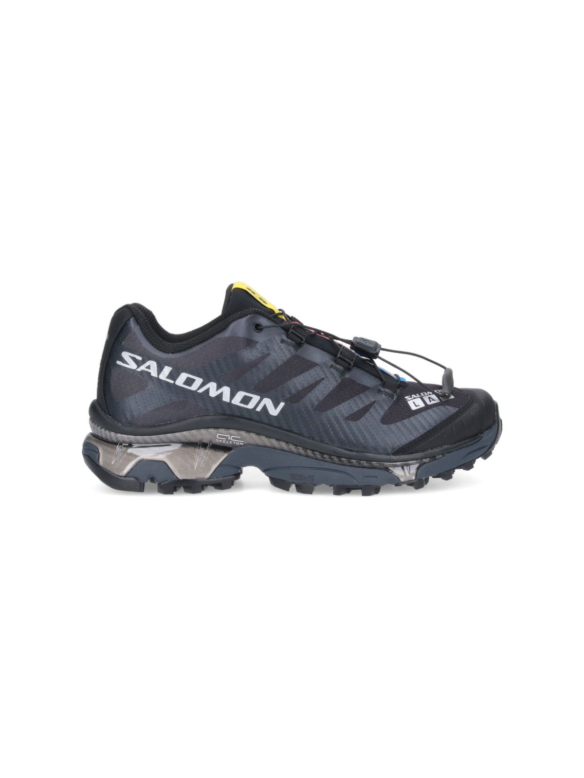 Technical Black Mesh Sneakers With Tpu Details