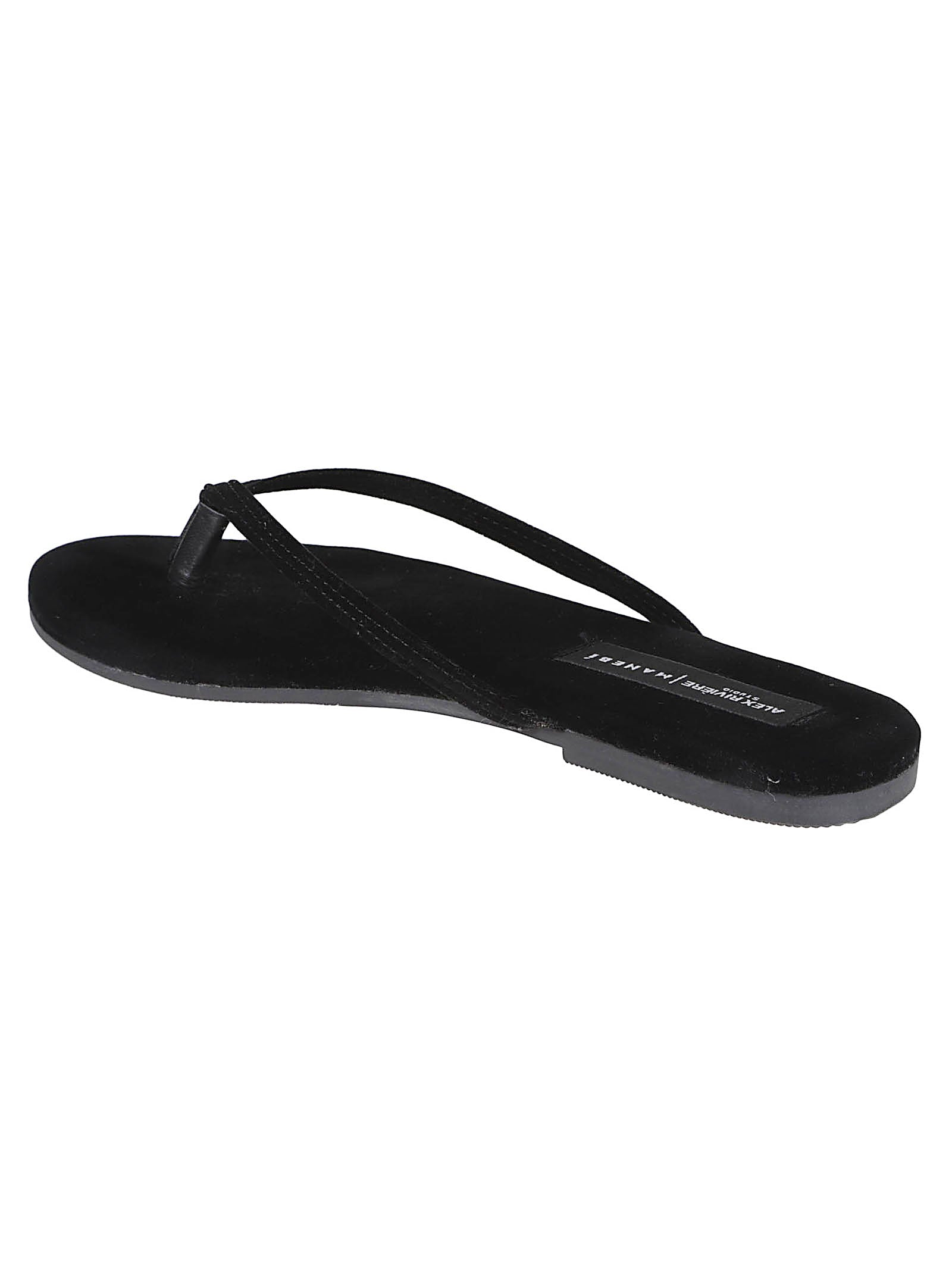 Minimalist Black Thong Sandals