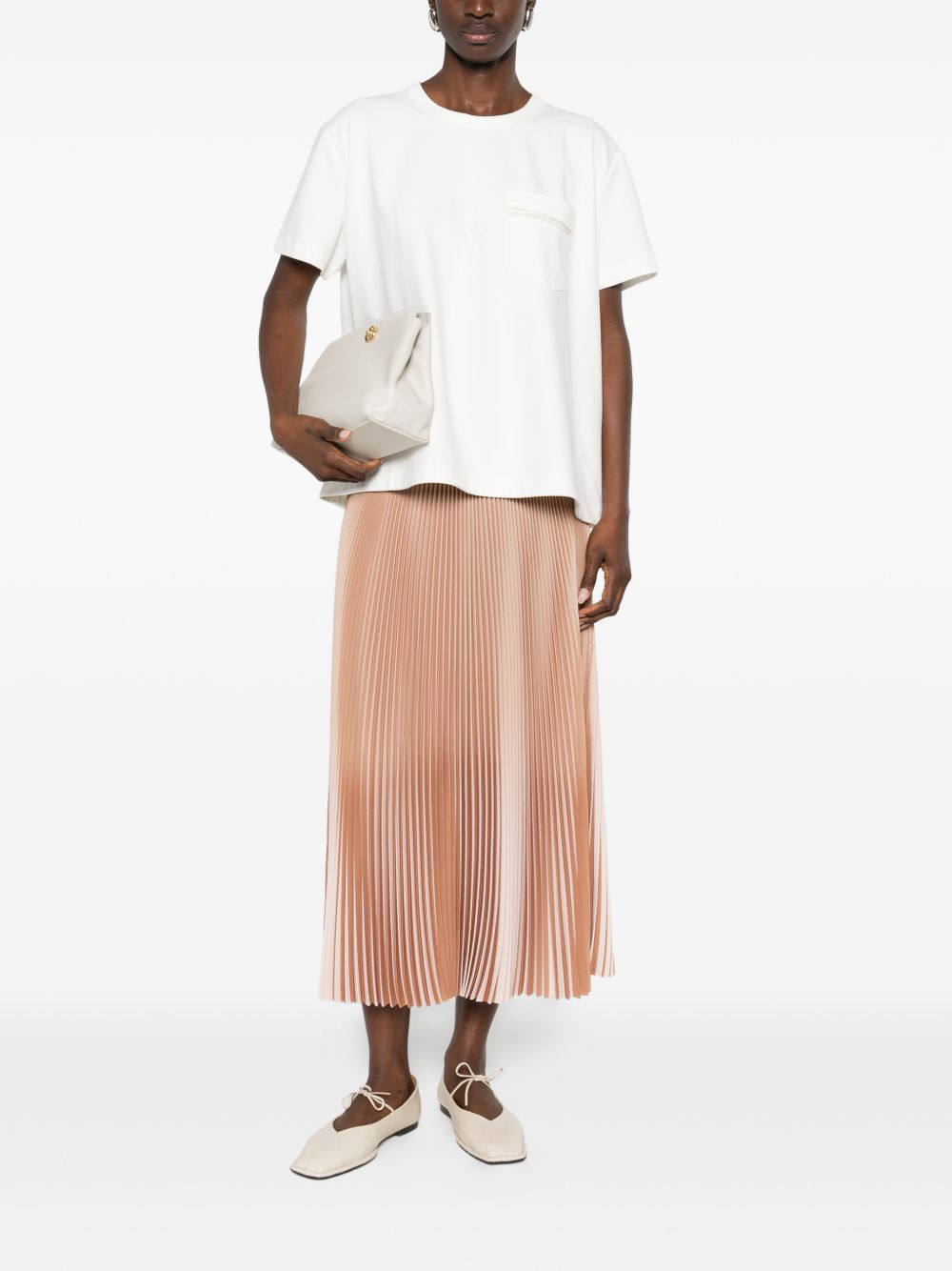 Boxy White Short-Sleeved Top