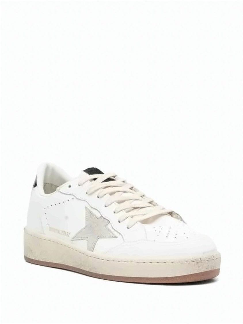 Low-Top Sneakers with Distressed Rubber Sole