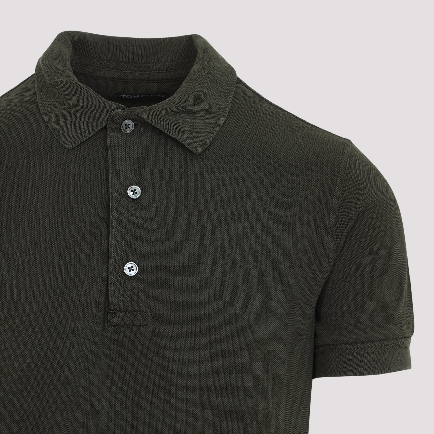 Tailored Polo Shirt In Lyocell-Cotton Blend