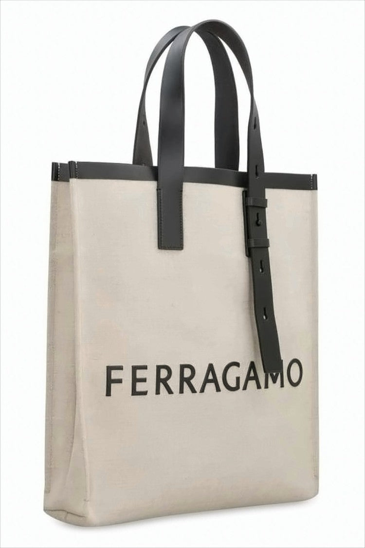 Structured Canvas Tote Bag