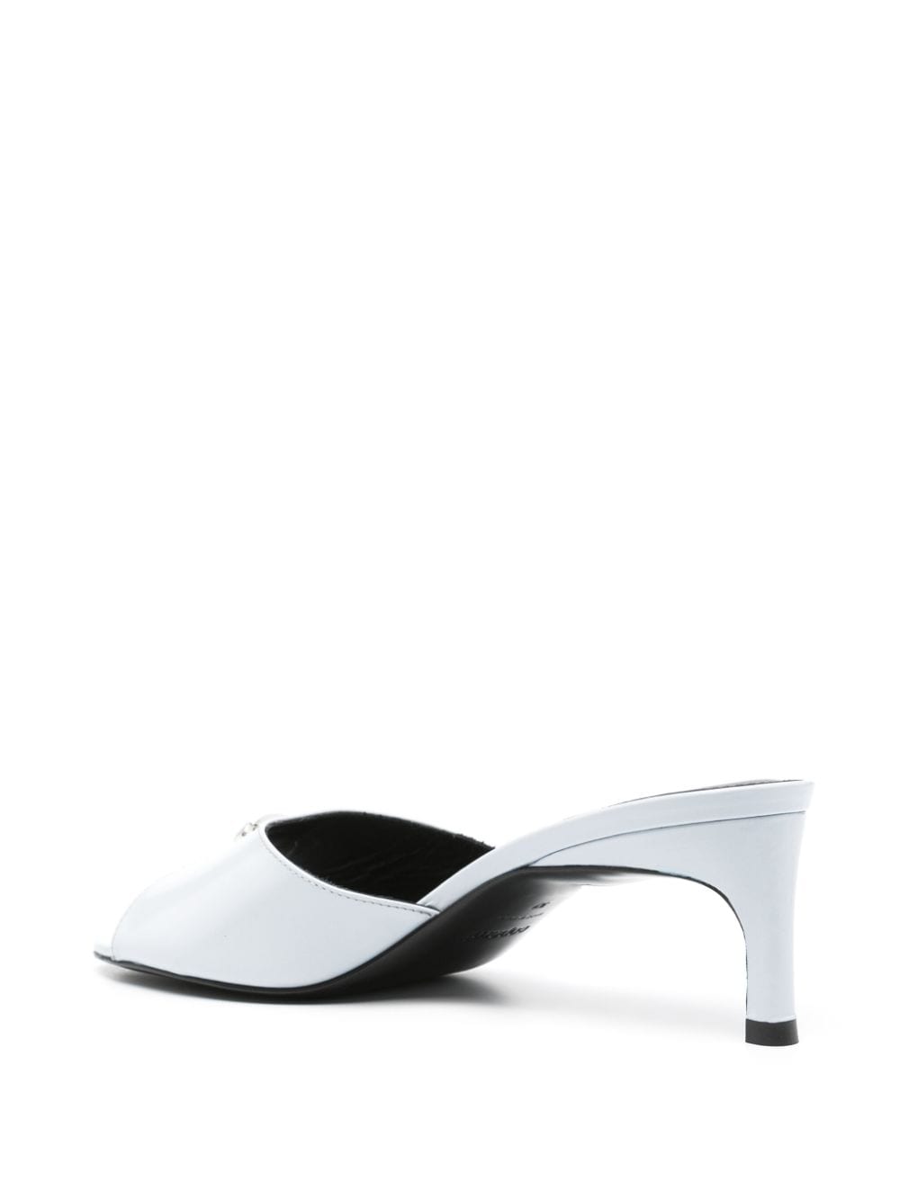 Light Blue Calf Leather Open Toe Sandals