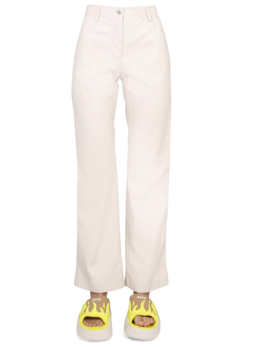 Straight-Leg High Waist Pants