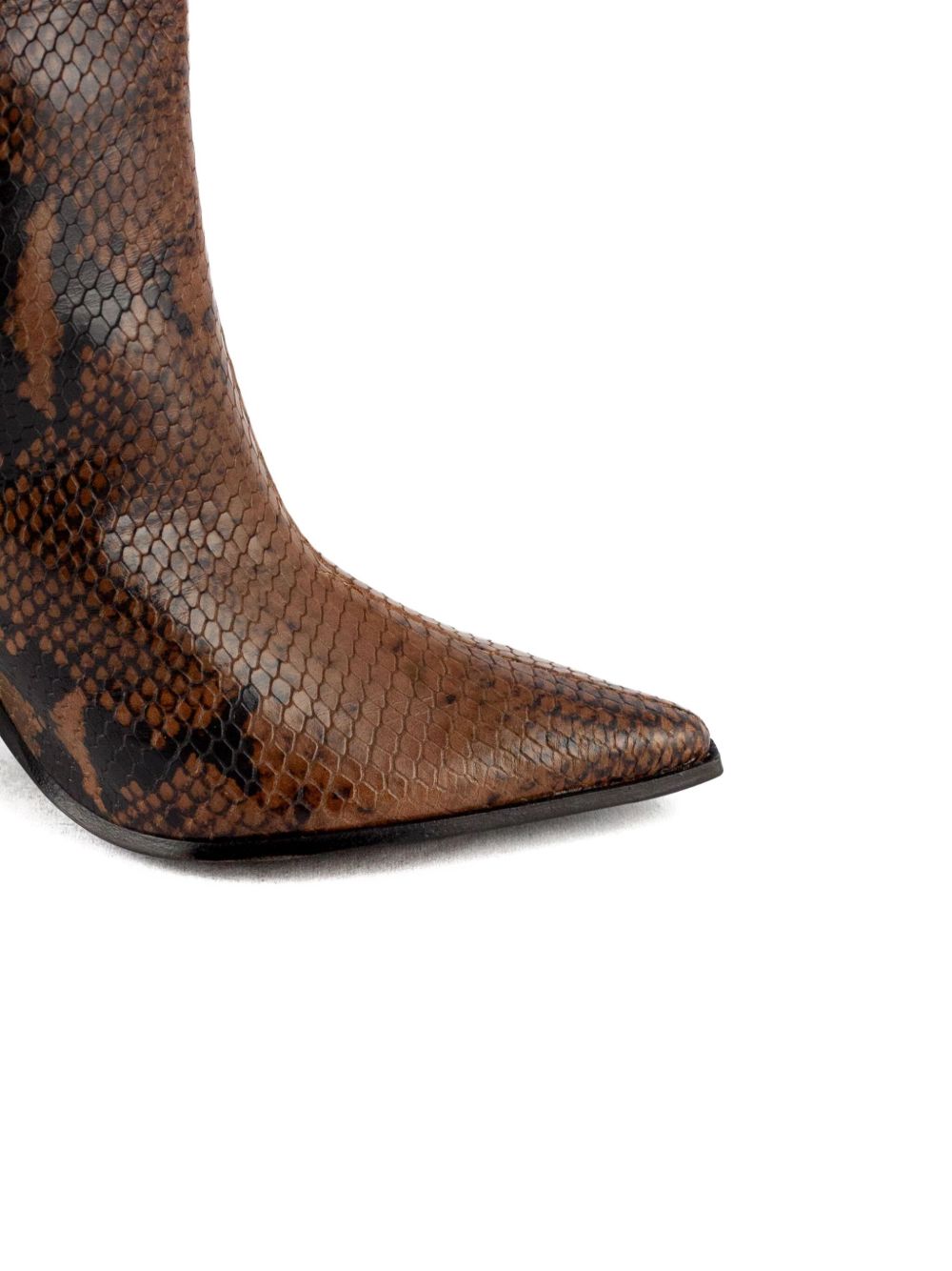 Textured Snakeskin Tall Boots