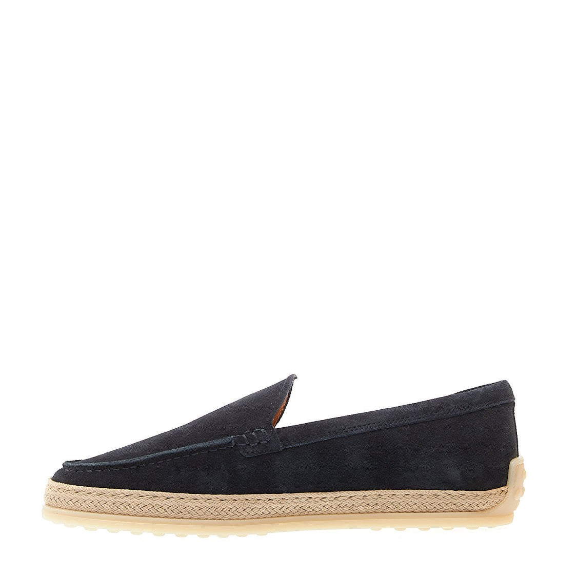 Blue Suede Slipper With Rope