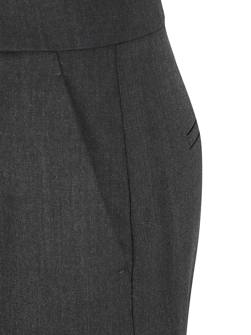 Tailored Grey Trousers With Refined Finish