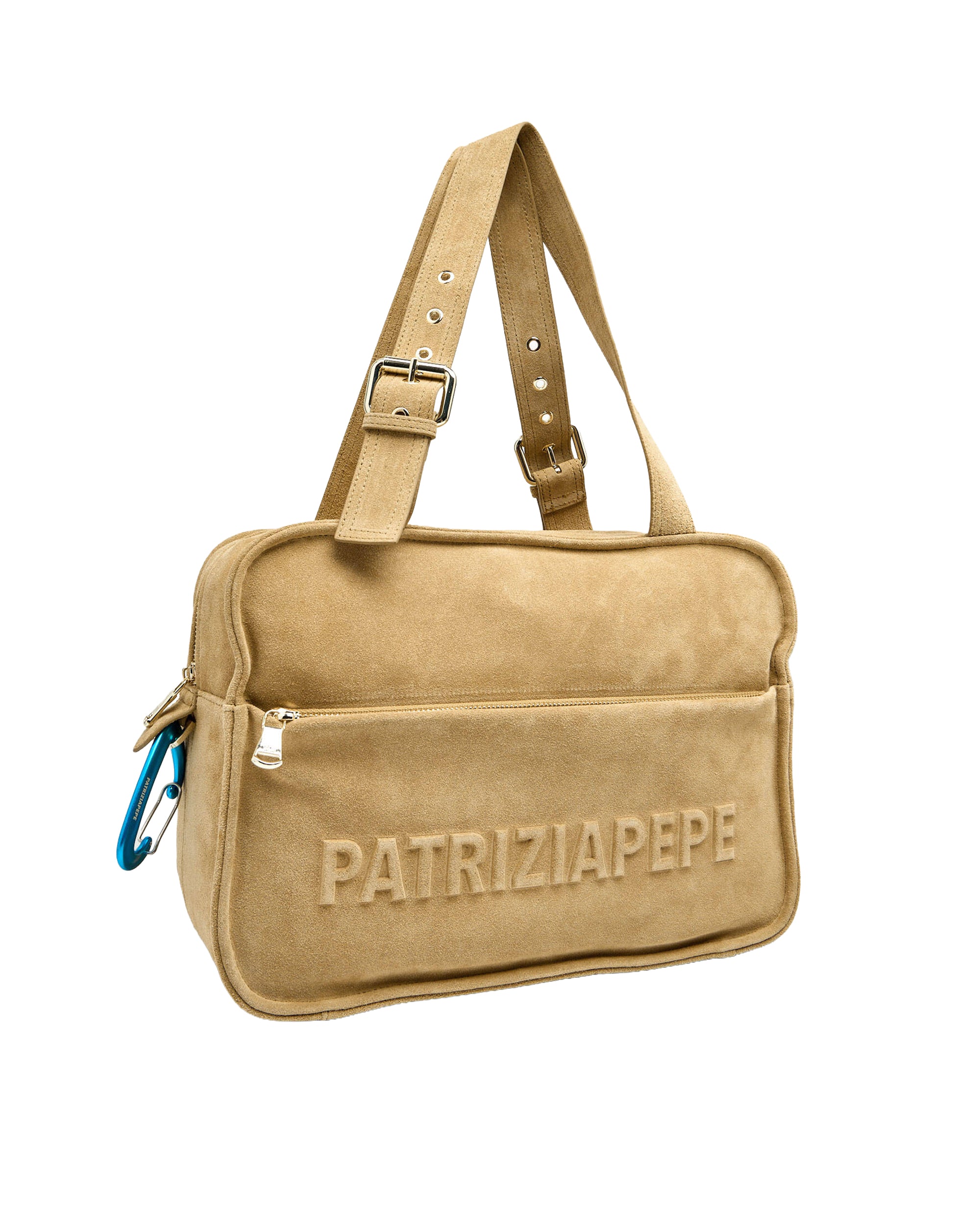 Suede Bag With Logo