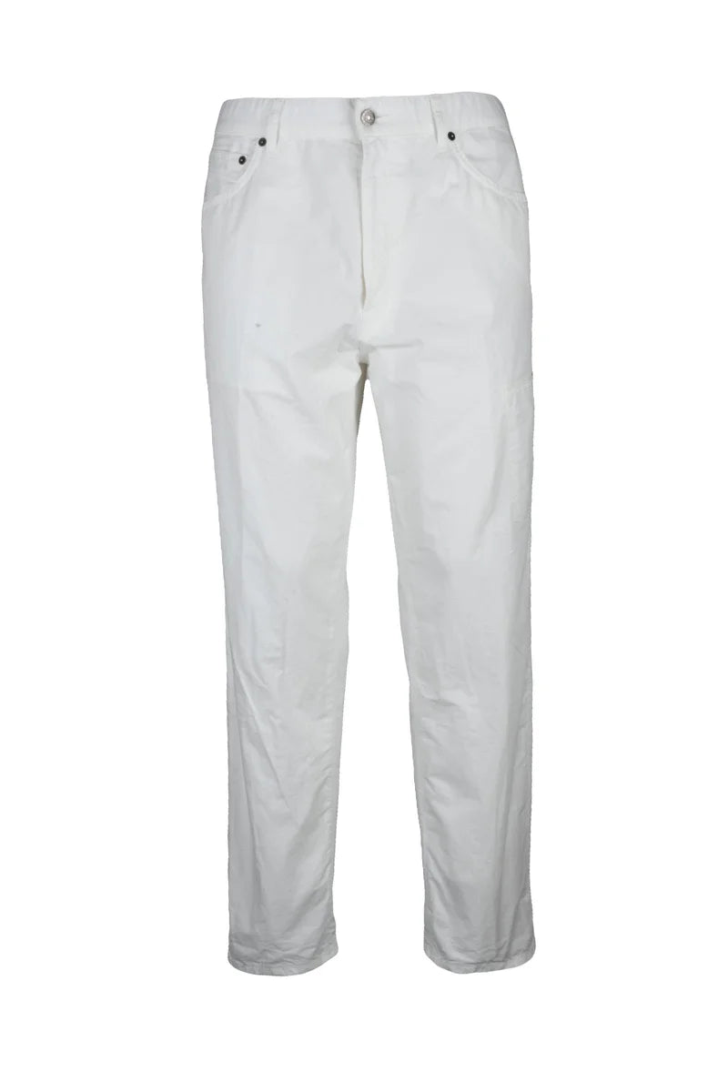 Pants Cotton/Silk - White
