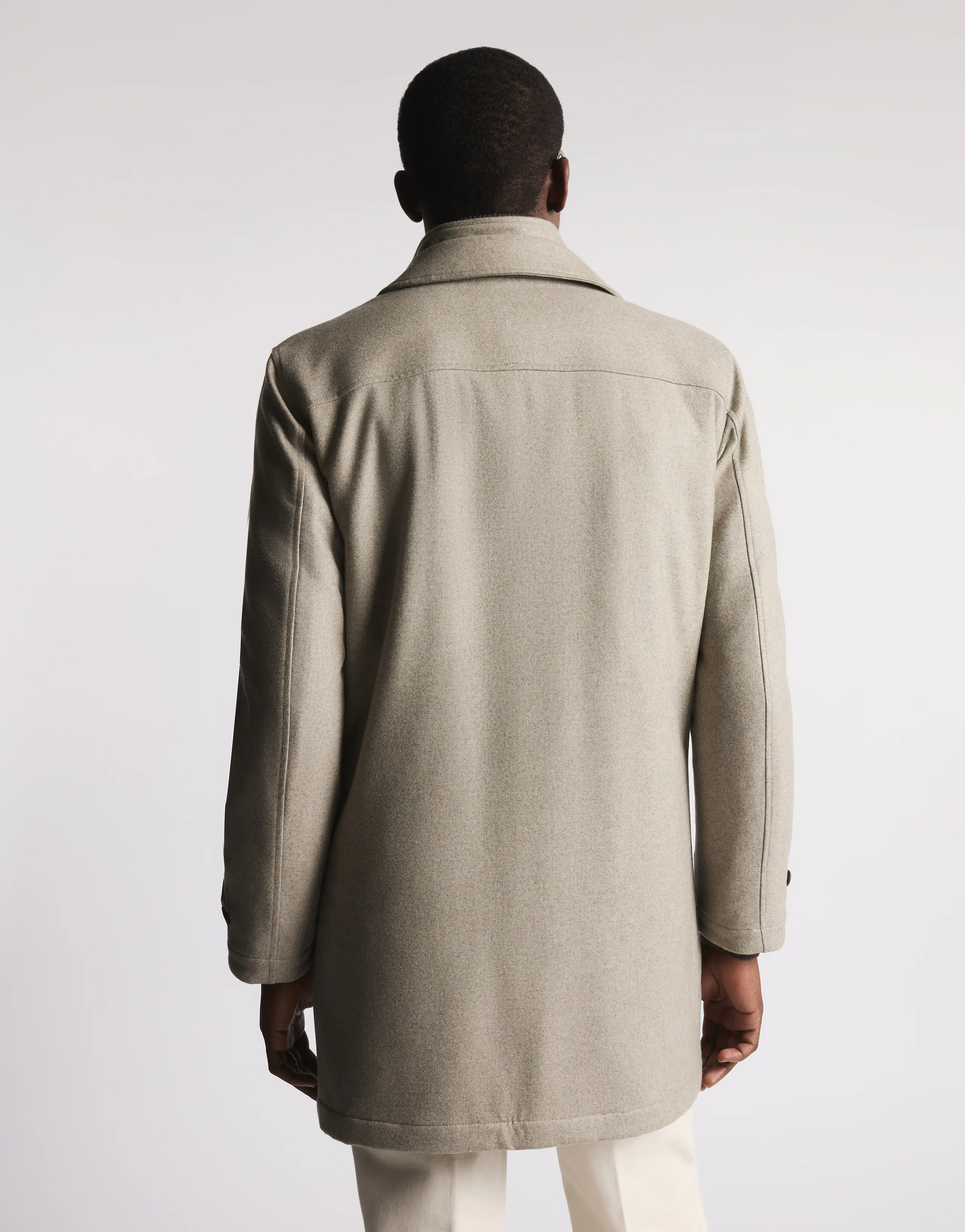 Double-Breasted Virgin Wool Coat With Tailored Silhouette