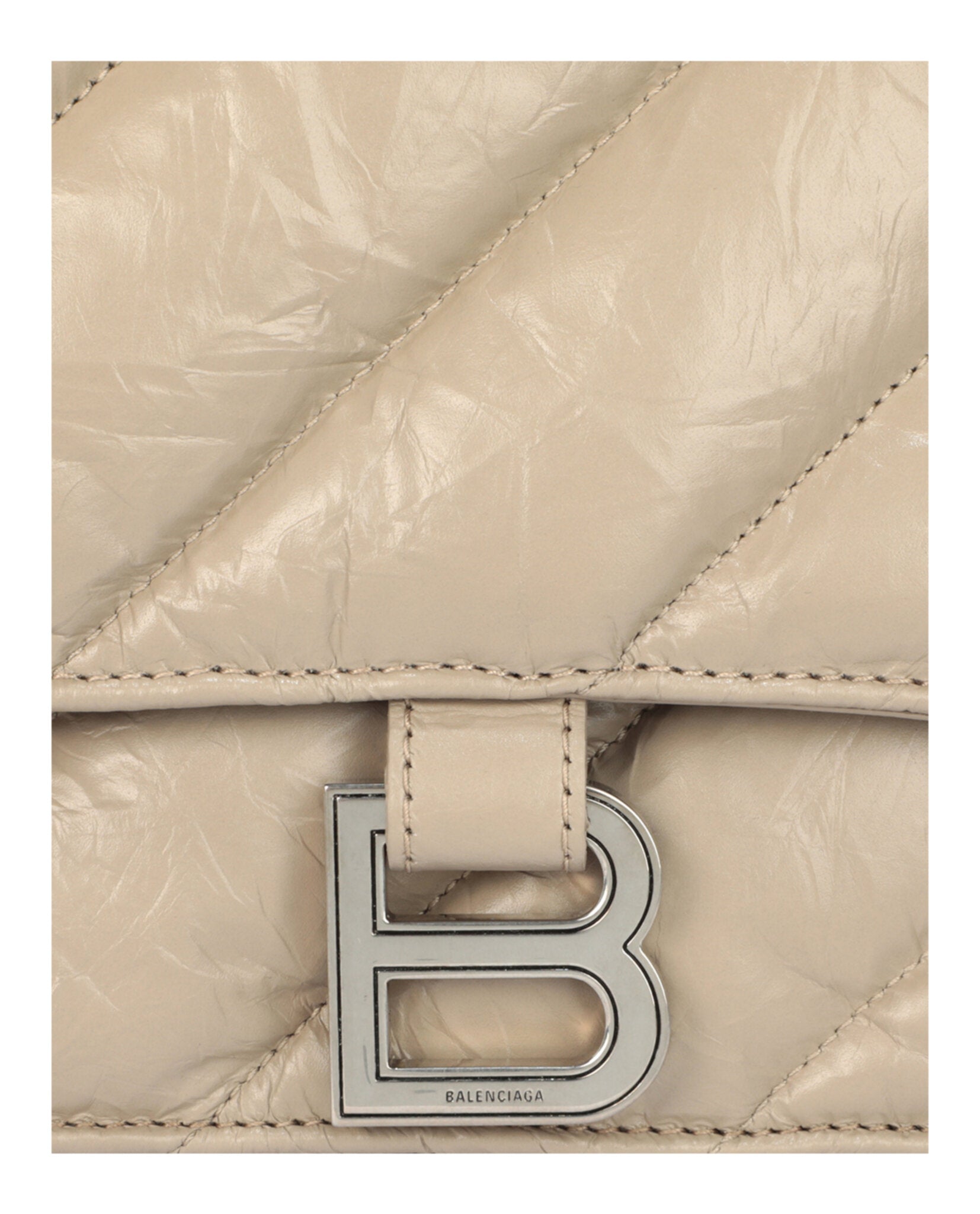 Crush Quilted Chain Shoulder Bag