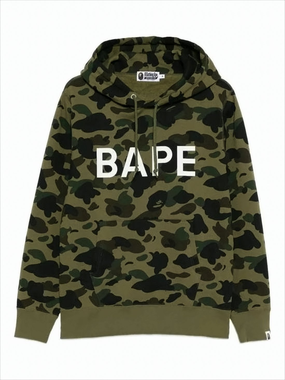 Classic Camouflage Hoodie with Bold Lettering