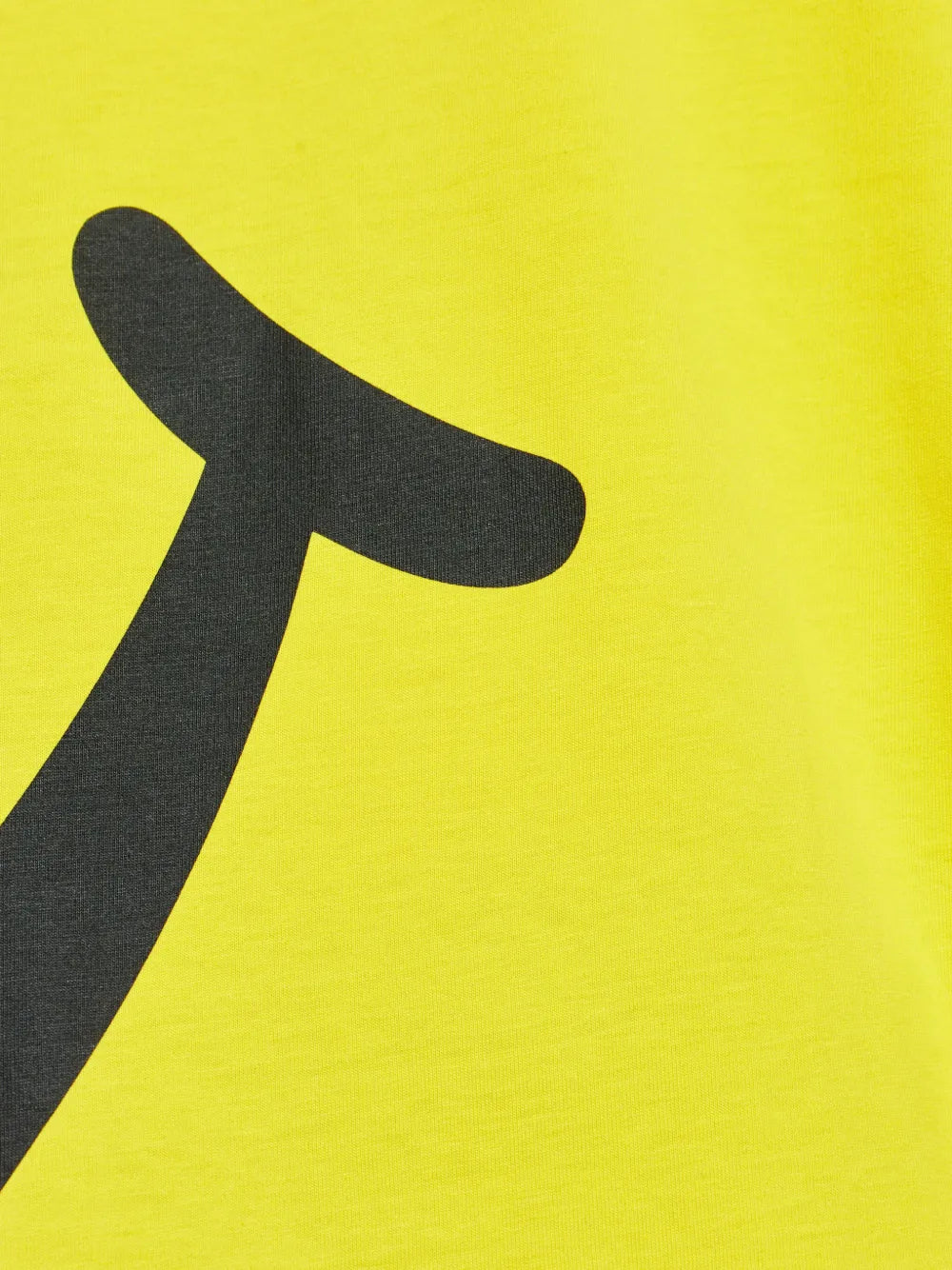 Relaxed Fit Yellow T-Shirt With Bold Smiley Graphic