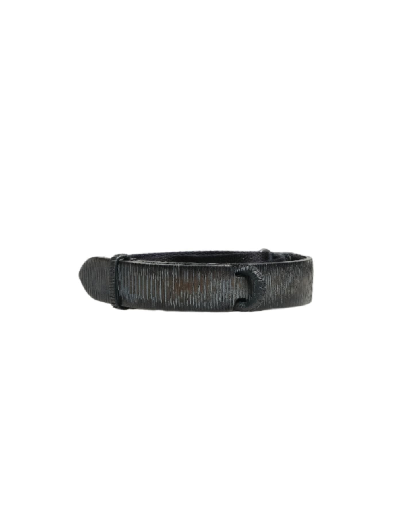 Interlocking Fastening Leather Belt