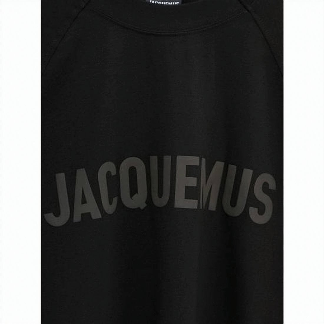 Relaxed Fit Black T-Shirt With Tonal Logo