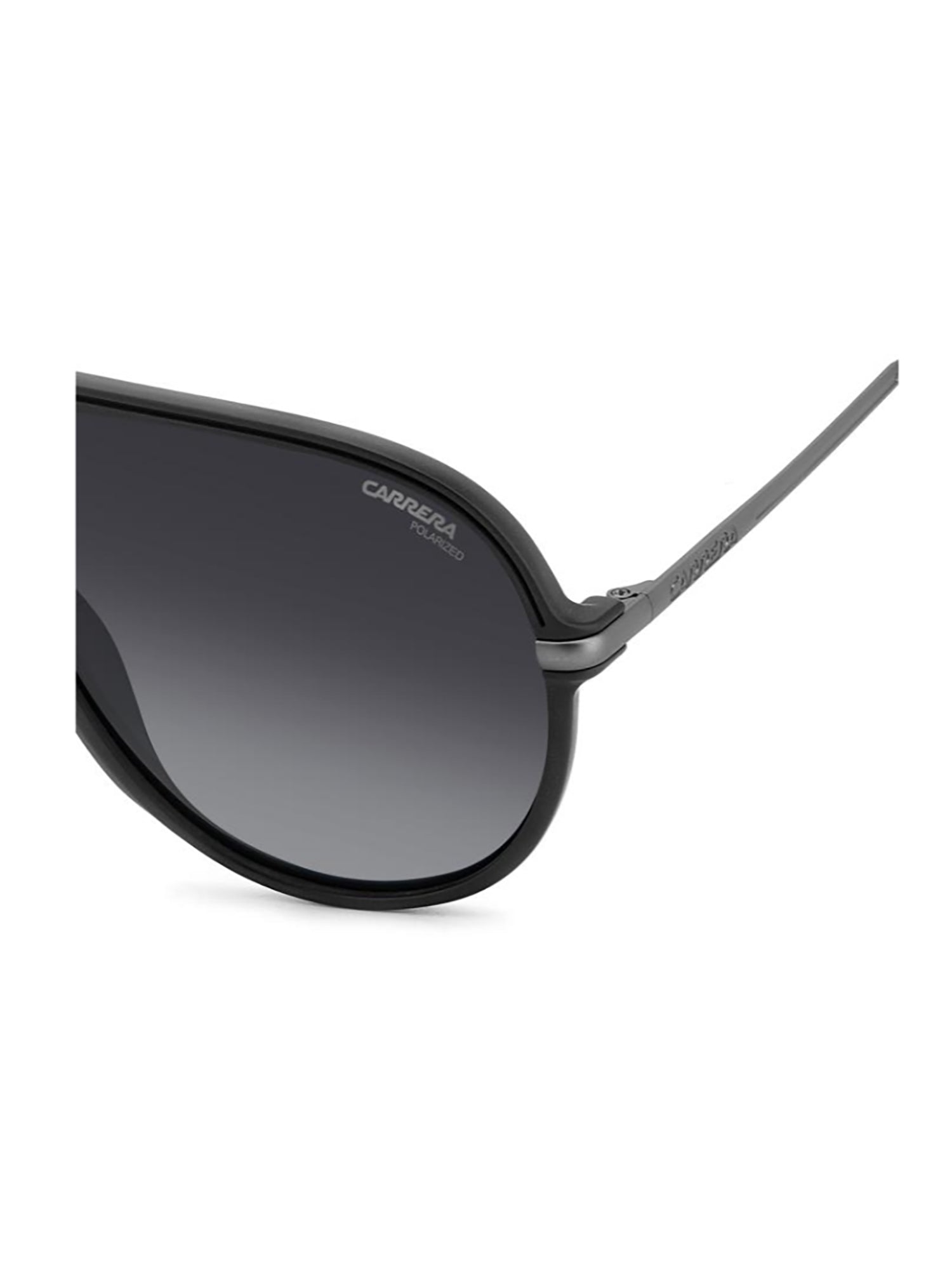 Oversized Black Frame Gradient Sunglasses with Bold Temples