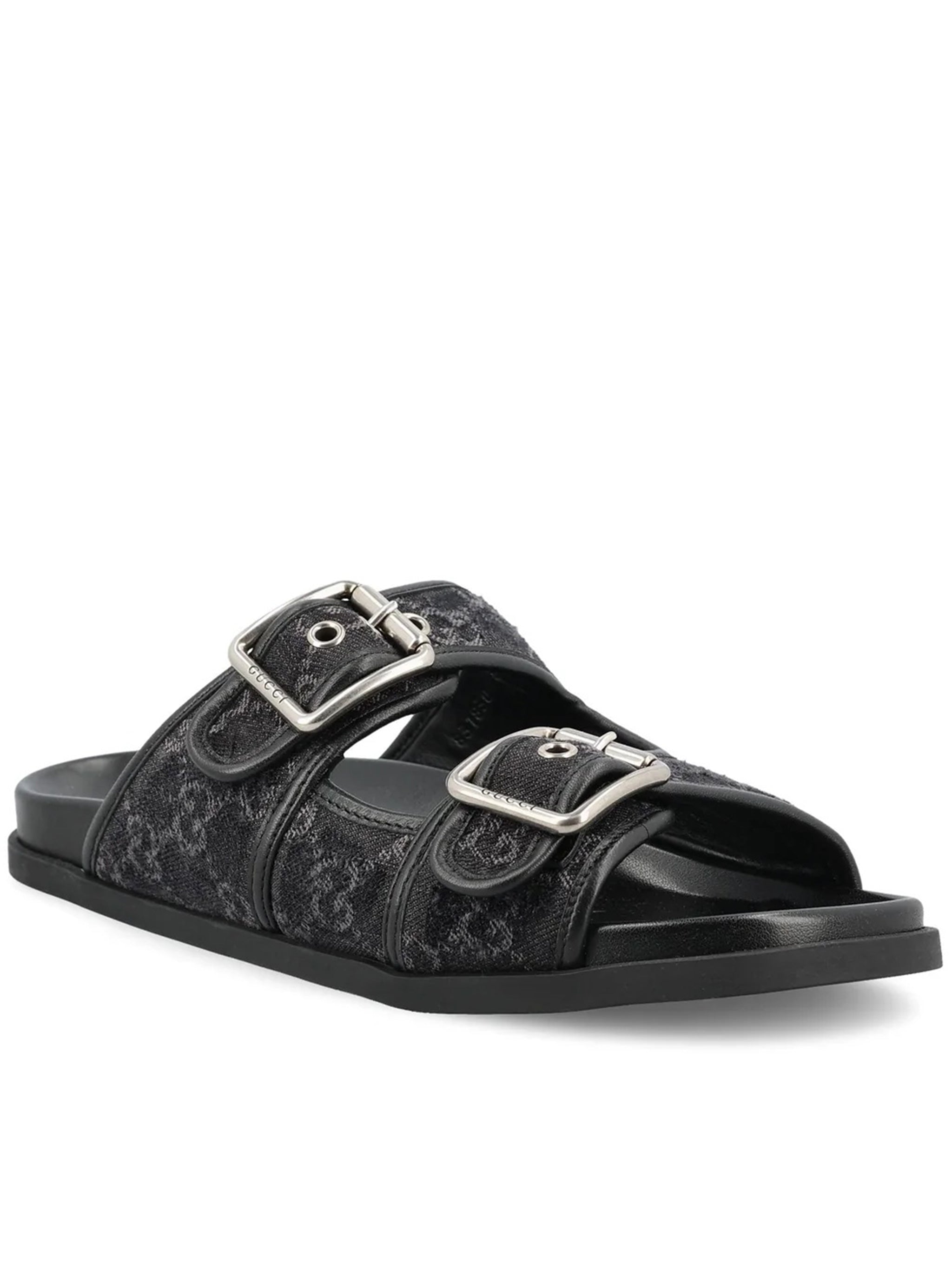 Black Rhein Slide GG Denim Sandals