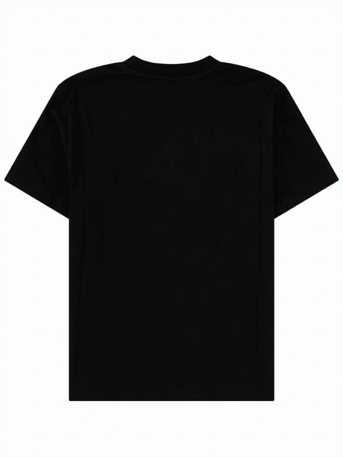 White Textured Logo Soft Cotton T-Shirt