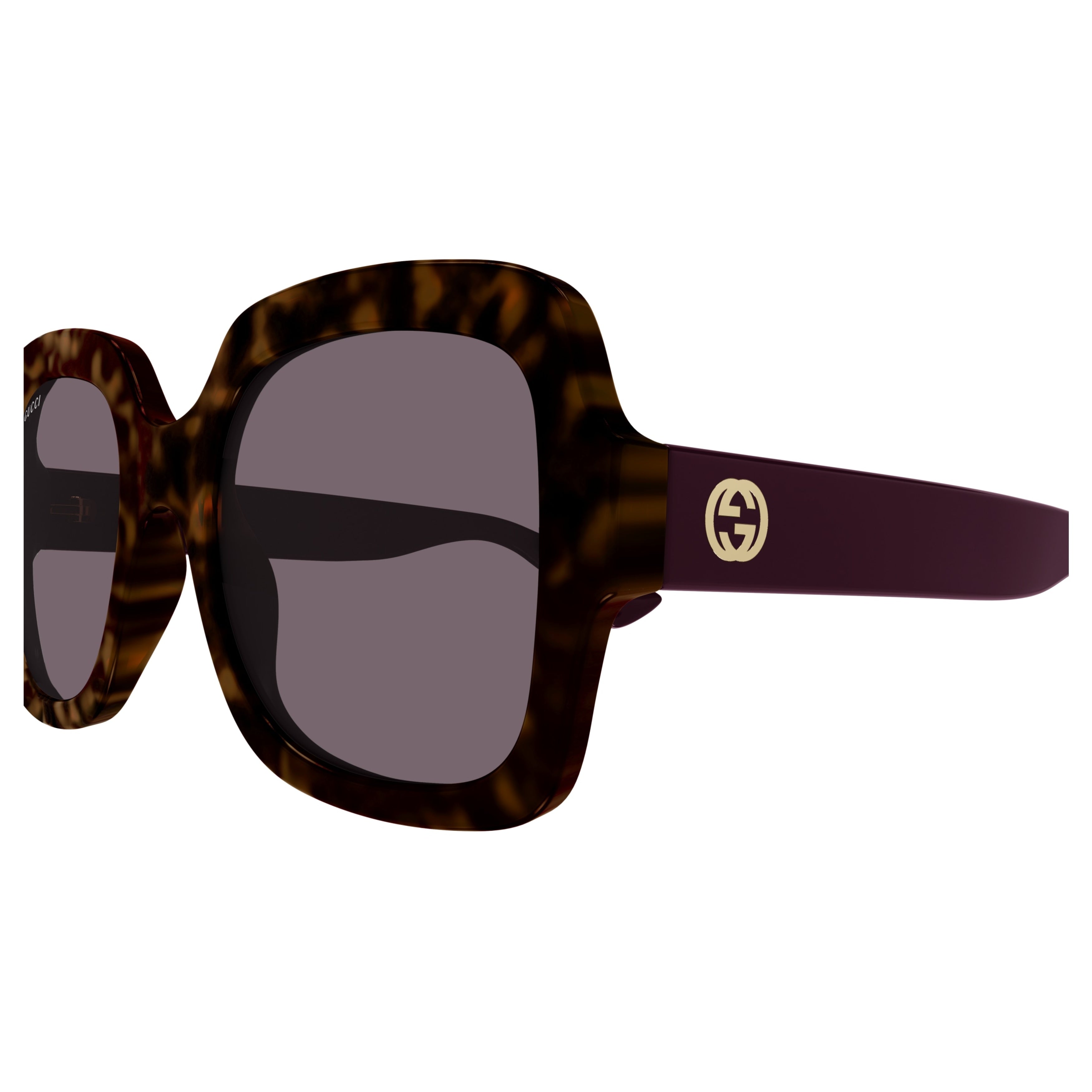 Gg1337s Tortoiseshell Patterned Oversized Square Sunglasses