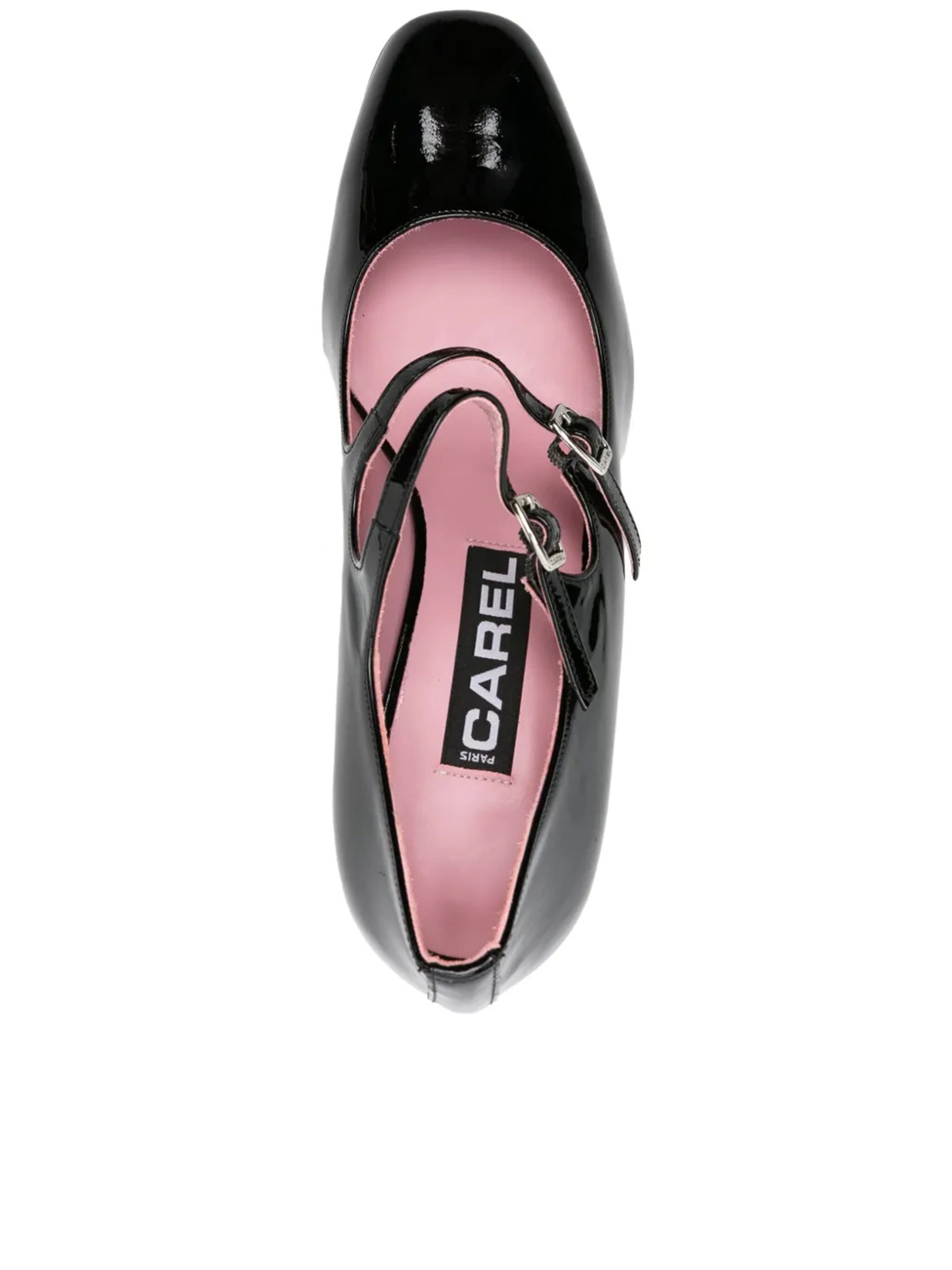 Alice Glossy Black Patent Leather Pumps