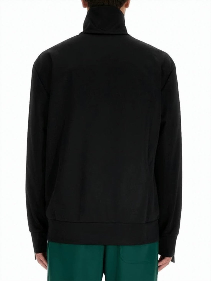 Zip-Up Jacket With Star Prints And Logo