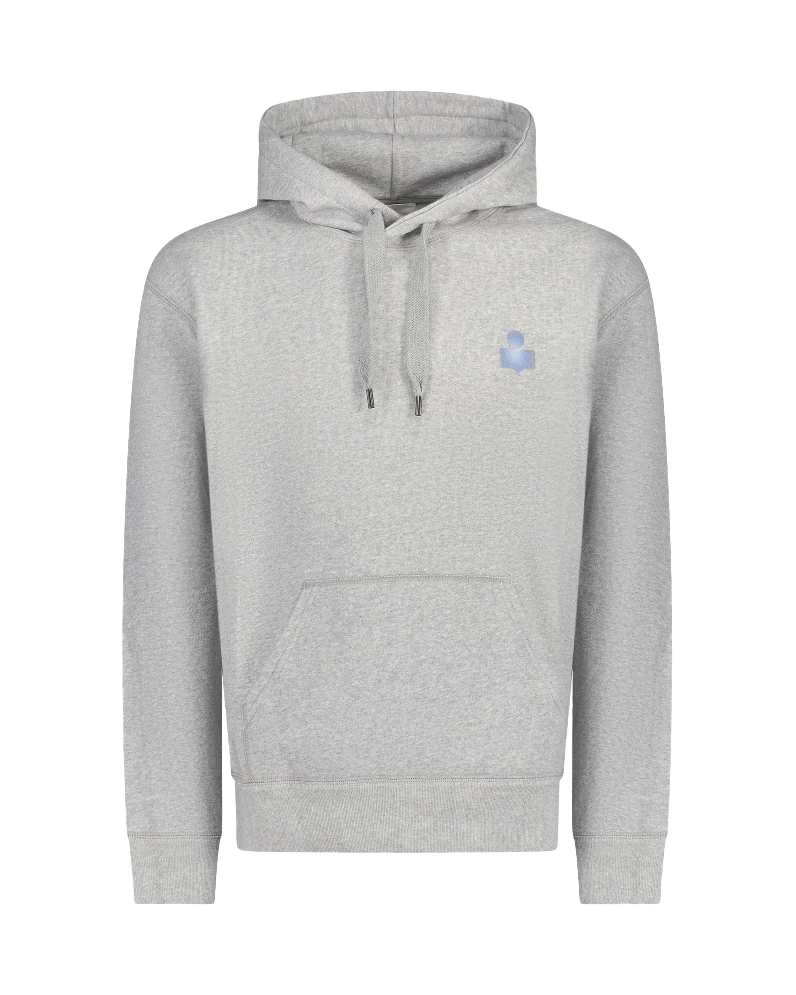 Kangaroo Pocket Grey Hoodie with Drawstring Detail